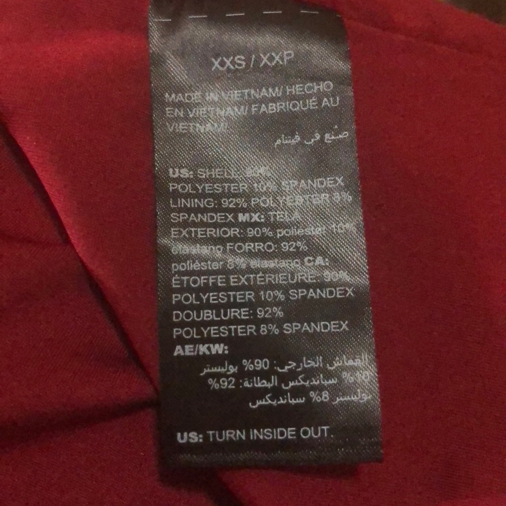 Sz XXS White House Black Market Red Velvet Tank - Picture 7 of 7